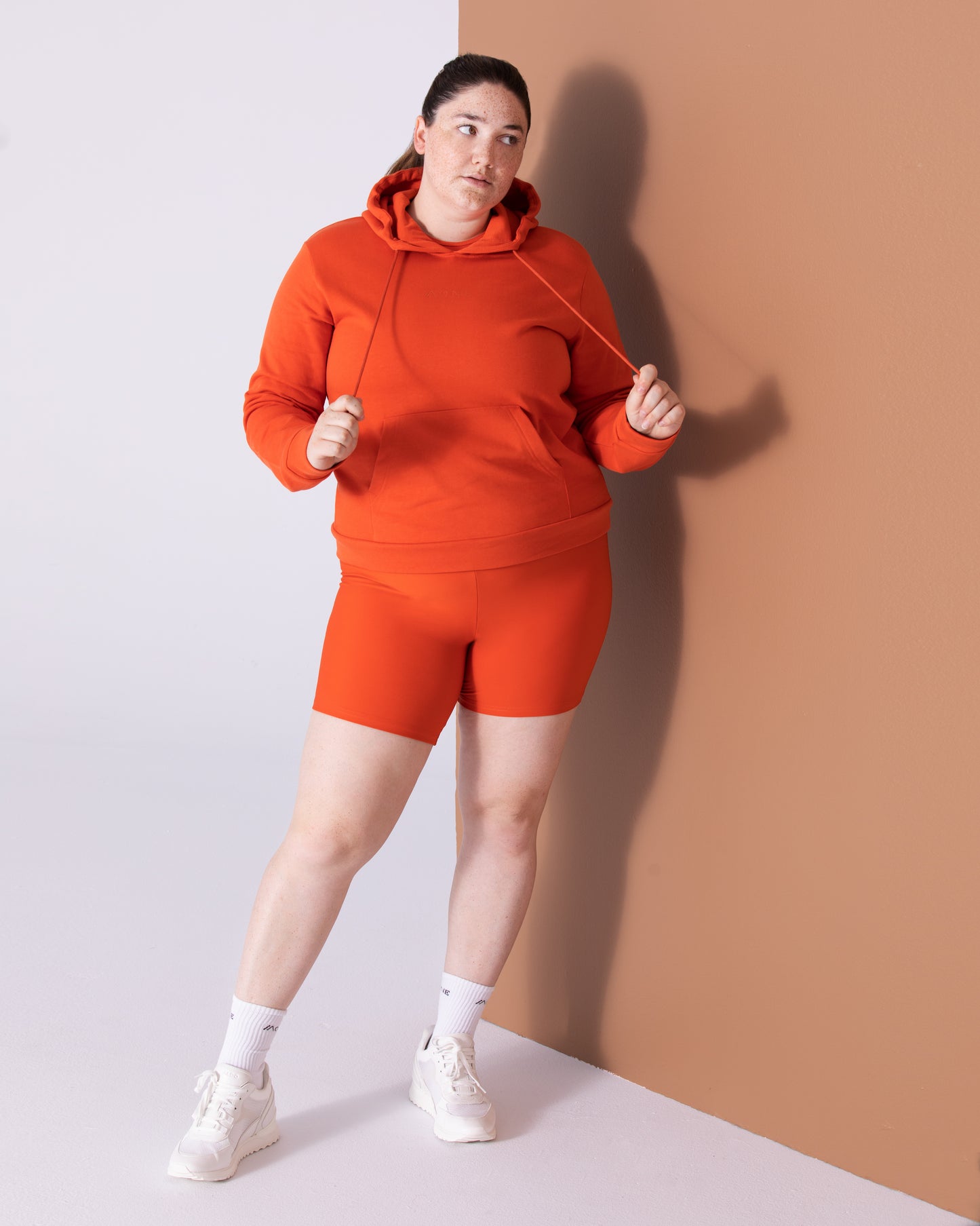 Hoodie - orange brulé