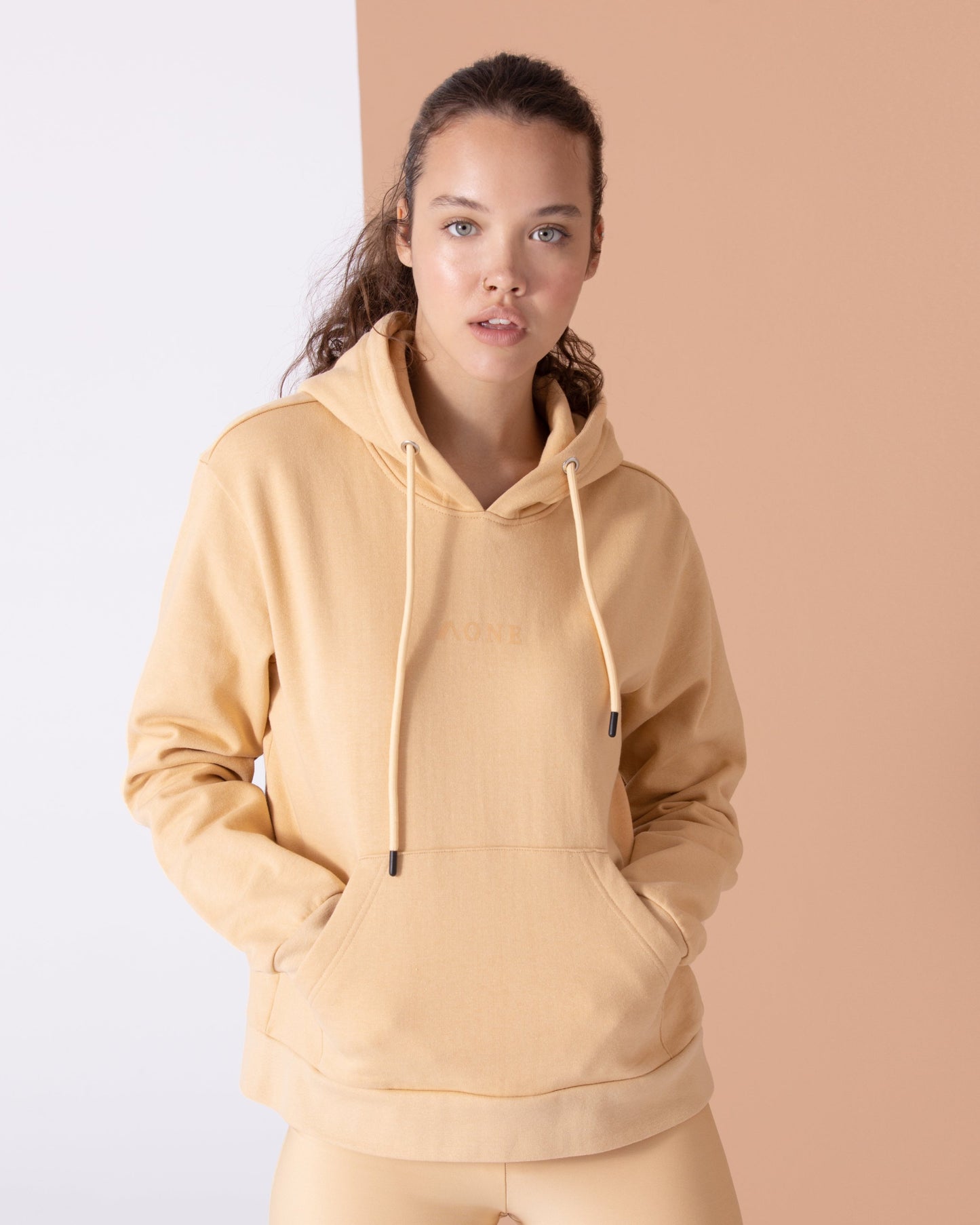 Hoodie - beige